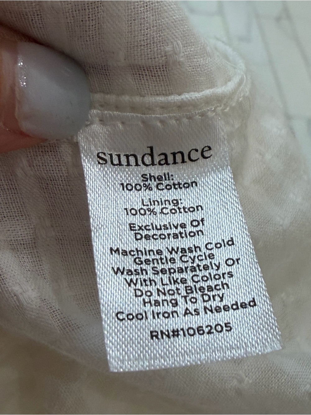 Sundance XL White Embroidered Cotton Boho Midi Dress High Low Lined - Picture 14 of 14